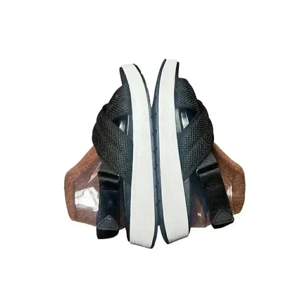 UGG Nell Women's Sandal Platform Comfort Black/White Sz 10 11117277 - Picture 2 of 11